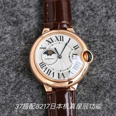 TW Factory Cartier Ballon Bleu 8217 Movement 42/37/33MM Steel/Leather Strap Swiss movement replica watches USA
